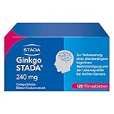Ginkgo STADA 240 mg - Arzneimittel zur Verbesserung einer altersbedingten kognitiven Beeinträchtigung und der Lebensqualität bei leichter Demenz - 1 x 120 Filmtabletten