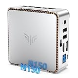 NiPoGi E2 Mini PC W-11 Pro, Ιntel Twin Lake N150(bis zu 3,6 GHz, 6 W TDP), 16 GB DDR4 512 GB M.2 SSD Mini Desktop Computer, 4K Dual Display, HDMI 2.0, DP, Dual-WiFi, VESA-Halterung für Schule, Büro.