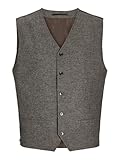 JACK&JONES Herren Jprwinter Twill Waistcoat Anzugweste, Slate Black/Fit:Slim FIT, 50