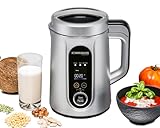 ROMMELSBACHER Veggie Drink & Suppen Bereiter SVD 1400 - kochen, zerkleinern, pürieren, 9 Programme, Reinigungsprogramm, Edelstahl Innenbehälter, Füllmenge 1,3 l, Pürierglocke, Wellenschliff-Messer