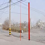 Direkt ablesbare Messlatte – orangefarbenes Epoxidharz, 6 8 10 12 15 18 m langer, einziehbarer Messstab for die Standortvermessung(800cm/26.2ft)