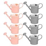 HONITANO 8 Stück Teiliges Mini Gießkannen für Zimmerpflanzen Handliche Pflanzengießgeräte aus Dekorative Miniatur Wasserkanne für Indoor Pflanzen Leicht und Realistisch Gestaltet für