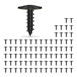 80 Stück Blechschrauben M5x16mm Karosserieschrauben Torx Selbstschneidende Schrauben Schwarz für Auto Schutzbleche Radbögen Gitter für Stoßstange Manganstahl Selbstbohrende Schrauben