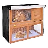 Kaninchen Käfig Abdeckung | wasserdichte Winddichte Winter Schutzausrüstung | Kaninchenstall Schutz Für Winter Outdoor Mit Reißverschlussöffnung | Für Garten Terrasse Hinterhof Rasen Draußen