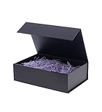 Schwarze Geschenkbox 20x18x8cm mit Deckel Groomsmen Graduierung dekorative Boxen, Halloween, Weihnachten, Geschenke für Frauen