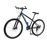 pochcicou 26 Zoll Mountainbike, 21 Gang Unisex Erwachsene Mountainbike mit Doppelscheibenbremsen, Tragfähigkeit 150kg, Höhenverstellbar 10cm, Fahrrad für Mädchen, Jungen