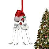 Rentiergabel, Gabel, Weihnachtsschmuck, gekräuselte Gabel aus Metall für Weihnachtsdekoration, kreativer Gabelbaum-Anhänger mit Kordel für Weihnachtsbaum, Dekoration