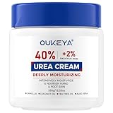 OUKEYA 350g Neue Formel Urea Creme 40% plus Salicylsäure 2%, Fusscreme Feuchtigkeit & Reparatur für Trockene, Füße, Fersen, Knie, Urea Handcreme für Hände, Fuß