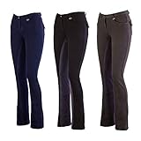 LAZURA Damen Jodhpur Reithose Vollbesatz Comfort Nachtblau 40