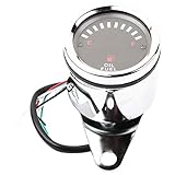 Akozon Tankanzeige, DC 12V Universal Aluminium Motorrad Auto LED-Anzeige Elektrische Tankanzeige Elektronische Ölanzeige