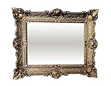 Lnxp Wandspiegel Rahmenspiegel Barockspiegel Spiegel In Gold 56x46 cm Renaissance Opulenter Prachtvoller Nostalgie Antik Barock Repro Barockstil