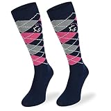 SKIETY Baumwollsocken – Reitsachen – Kniestrümpfe Unisex Erwachsene – Damen & Kinder – Reitsocken Damen & Kinder – Reitsachen Mädchen – 1 Stück – SPDJC_11 – 31-34
