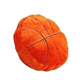 TRYTUTRY Basketballkissen, flauschig, weich, Basketball-Kissen für Schlafzimmer, Dekoration, tolles Geschenk für Basketball-Liebhaber, 45 x 45 cm