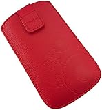 Handyschale24 Slim Case für HTC U11 Life Handyschale Rot Schutzhülle Tasche Cover Etui mit Klettverschluss