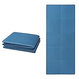 Good Nite Klappbare Yogamatte rutschfest Tragbare Fitnessmatte Faltbar Leicht Gymnastikmatte Pilates Sport Reiseyogamatte 183 x 61 x 0.6 cm (Marine)