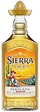 Sierra Tequila Reposado (1 x 700 ml) – das Original mit Sombrero aus Mexico – Reposado Tequila mit zarten Noten von Vanille und Karamell – ideal als Shot mit Zimt & Orange – 38 % Alk.