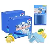 24Pcs WC Reiniger Extra Stark, WC Schaum Toilettenreiniger Schaum Extrem Stark Abflussreiniger, Kalkentferner Dusche Starks Badreiniger für Glanz und Frischen Duftchaum,mit Abfluss Sticks