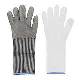 XIAOQENAN Robuste Handschuhe in Lebensmittelqualität, Edelstahl, für Fleischer, Fleisch, Fleisch