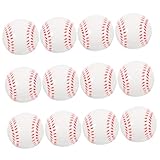 MOLUCKFU 12 Stück Teiliges Weiche Schaumstoffbälle für Elastische Trainings Baseballs Leichte Tragbare Softbälle zum Werfen und Widerstandsfähig für Drinnen und Draußen