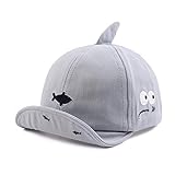 XIAOHAWANG Baseballkappe für Baby Jungen und Mädchen Baby Schirmmütze Mit Größenregulierung Sommermütze Baby Baseballmütze Frühling,Sommer (Grau, 3-18Monate)