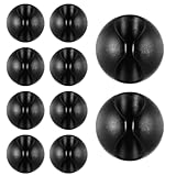 10 Stück Kabelhalter Selbstklebend Kabelhalterung Kabelbefestigung Ladekabel Halterung Vielzwecke Kabelführung Kabel Organizer Kabelclips für USB Ladekabel Netzkabel Schreibtisch Ladekabeln (Schwarz)