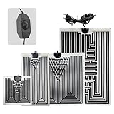 EWENYS Terrarium Heizmatte mit Temperaturregler, Reptil Heizmatten für Reptilien Schildkröte, Schlangen, Eidechse, Gecko, Spinne, Raupe, Aquarium Schildkröte Wärmematte(40W, Large 28 * 42 cm)