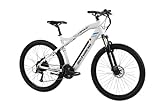 F.lli Schiano Braver, E Bike Mountainbike, 27.5 Zoll, 36V 11.6Ah Abnehmbarer Akku, Motor 250W 50Nm, MTB Ebike für Herren und Damen, Weiss