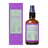 Kokosnussöl Sonnenschutzspray mit Sonnenoxid und spendet Feuchtigkeit pflegt die Haut. Tragbar für den Außenbereich, 100 ml Eingewachsene Haare Salbe (Purple, One Size)