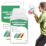 Generisch Wandfarbe, weiße Farbe, 100g Latexfarbe Wandreparaturpaste, Wandanstrich-Set, weiße Deckenfarbe, Wandausbesserungsfarbe mit Rollpinsel für Wände zum Entfernen von Flecken