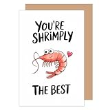 Edition Seidel Premium Geburtstagskarte mit Umschlag. Glückwunschkarte Grußkarte Karte Geburtstag Happy Birthday Mann Frau Freund Freundin lustig Humor Shrimps (G3771 SW025)