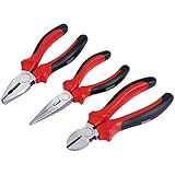 Draper Redline 68001 Zangen-Set 160 mm, mit Soft-Grip-Griffen 3-teilig