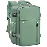 OTAHGK Handgepäck 40×20×25 für Ryanair Untersitz Reiserucksack 20L Wasserdicht Kabinentaschen Flugzeug Kofferrucksack Laptop Rucksack Lässiger Tagesrucksack Schule Büro Tasche-Grün