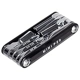 Topeak Mini P20 Minitool aus Stahl und Aluminium in der Farbe Schwarz-Silber, Maße: 7,4cm x 2,9cm x 1,8cm, 15400055