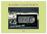 RADIO LEGENDEN (Wandkalender 2025 DIN A2 quer), CALVENDO Monatskalender