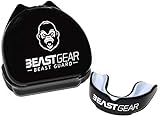 Beast Gear Mundschutz/Zahnschutz - Für Boxen, MMA, Rugby, Kickboxen, Judo, Karate, Hockey & Kampfsport. Sportmundschutz mit Praktischer Aufbewahrungsbox. Schützt Zähne, Zahnfleisch & Kiefer.