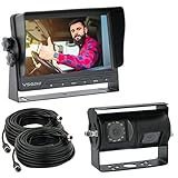 VSG24 Doppellinsen Rückfahrkamera 7' MULTISCREEN-Set Advanced inkl. Doppellinsen Kamera, Monitor, Kabel - IP69 - Nachtsicht 12V-24V Einfache Montage/Rückfahrsystem