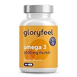 Omega 3 Kapseln - 2000mg Fischöl hochdosiert - Mit 660mg EPA und 440mg DHA - In Triglycerid-Form- Essentielle Omega-3 Fettsäuren - Support für Gehirn, Herz & Sehkraft* - Nachhaltiger Fischfang