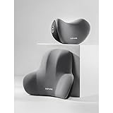 Ydxlcsyy Autositz Kopfstütze Nackenkissen,Lendenwirbelstütze Kissen,Autositz Zubehör,für Hyundai Tucson NX4/Hybrid/N-Line,C-Grey headrest Lumbar Support Set