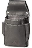 Woodland® Robustes Profi Kellnerbörsen-Holster Robustes Büffelleder Anthrazit