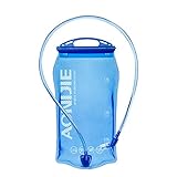 AONIJIE Faltbare 1L/ 1.5L/ 2L/3L Trinkblasen Wasserbeutel PEVA Hydratation Blasen für Camping Wandern Reiten und Klettern (1.5L)