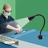 HongKKon LED-Schreibtischlampe, 5 W, 110 V-220 V, Tischlampe, 50 cm, Zoom, mit verstellbarem Schwanenhals, Arbeitsleuchte, geeignet für die Beleuchtung eines Schreibtischs, einer Bohrmaschine