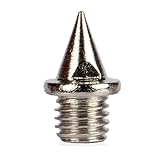 16Stück Spike Nägel mit Spikeschlüssel, Robuster Stahl Spikes Pyramid Ersatz Spikes Leichtathletik Ersatzdornen für Schuhe mit Spike-Schlüssel, stabile Langlauf-Spikes für Springen, Laufen