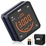 Huepar Pro Winkelmesser Digital Neigungsmesser mit V-Nut-Magnetfuß und hintergrundbeleuchtetem LCD, elektronischem Tischkreissägen-Anschlagwinkel, für Bauwesen, Holzarbeiten, Maschinenbau
