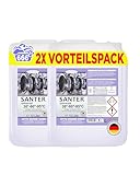 Lorito Santer Universal Vollwaschmittel flüssig im 2 x 10 L Vorteilspack - Biologisch abbaubaures Flüssigwaschmittel für bunte & weiße Wäsche mit Frischeduft, Bis zu 666 Waschladungen, 30°C bis 95°C