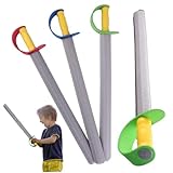 Hperu 4PCS -Schwertschwert für Kinder 21in lang Eva Sicherheit Soft wasserdichte Cosplay -Spielzeug