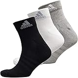 adidas AH9872 Knöchelsocken für Erwachsene, Unisex, 3 Streifen, 47-50, 3 Stück
