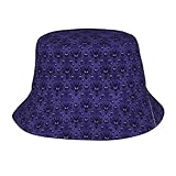 Haunted Mansion Print Unisex Fischerhut Twill-Stoff Sonnenschutz stilvoll für alle Jahreszeiten Fischerhüte schwarz, Schwarz, Einheitsgr��e