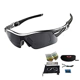 VILISUN Sportbrille Fahrradbrille Polarisierte Sport Sonnenbrille Unisex mit UV400 5 Wechselgläser für Outdooraktivitäten wie Radfahren Laufen Klettern Autofahren Angeln Golf