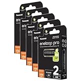 Eneloop Pro Wiederaufladbare Batterien Mignon 2500 mAh AA Ni-MH 5 x 2 Stück