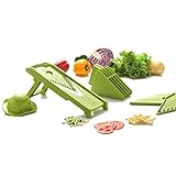 Cortador de verduras cortador de Juliana Kitchen 5-in-1 Multifunktions-Gemüseschneider, Gemüsehobel, Salat, Kartoffeln, zerkleinert, Gurke, Zhaoyongli (Farbe: Grün)